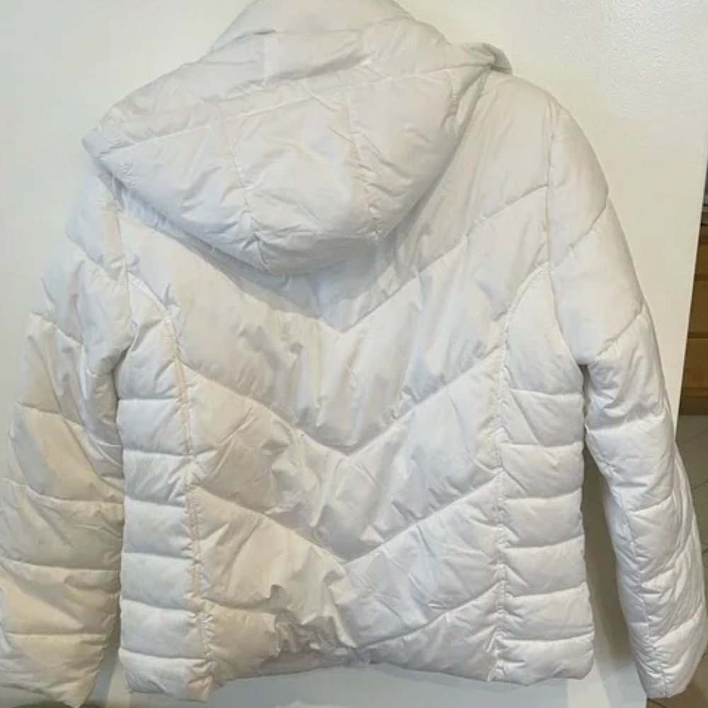 White Winter Bubble White Jacket Large - image 6